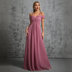 Women's Off-Shoulder Bridesmaid Dress