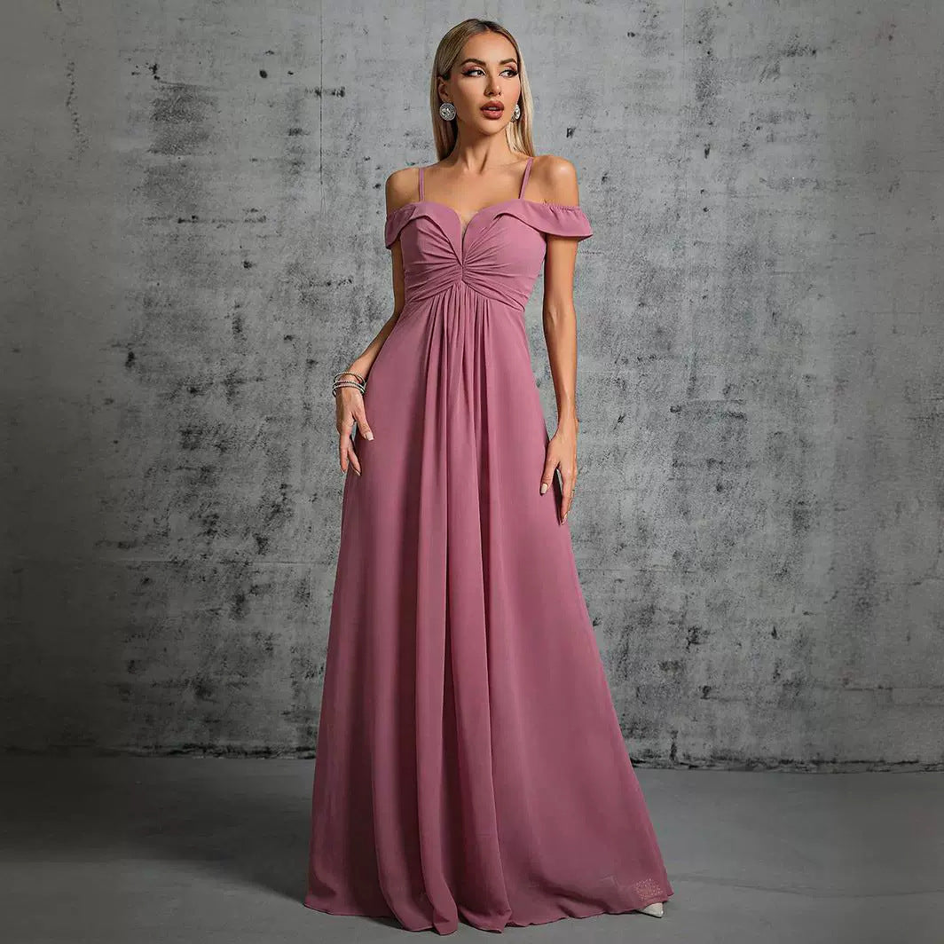 Women's Off-Shoulder Bridesmaid Dress
