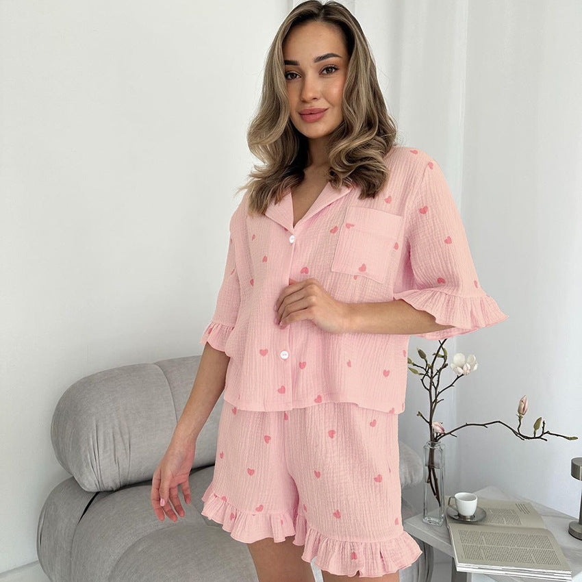 Crepe Pajamas Lingerie