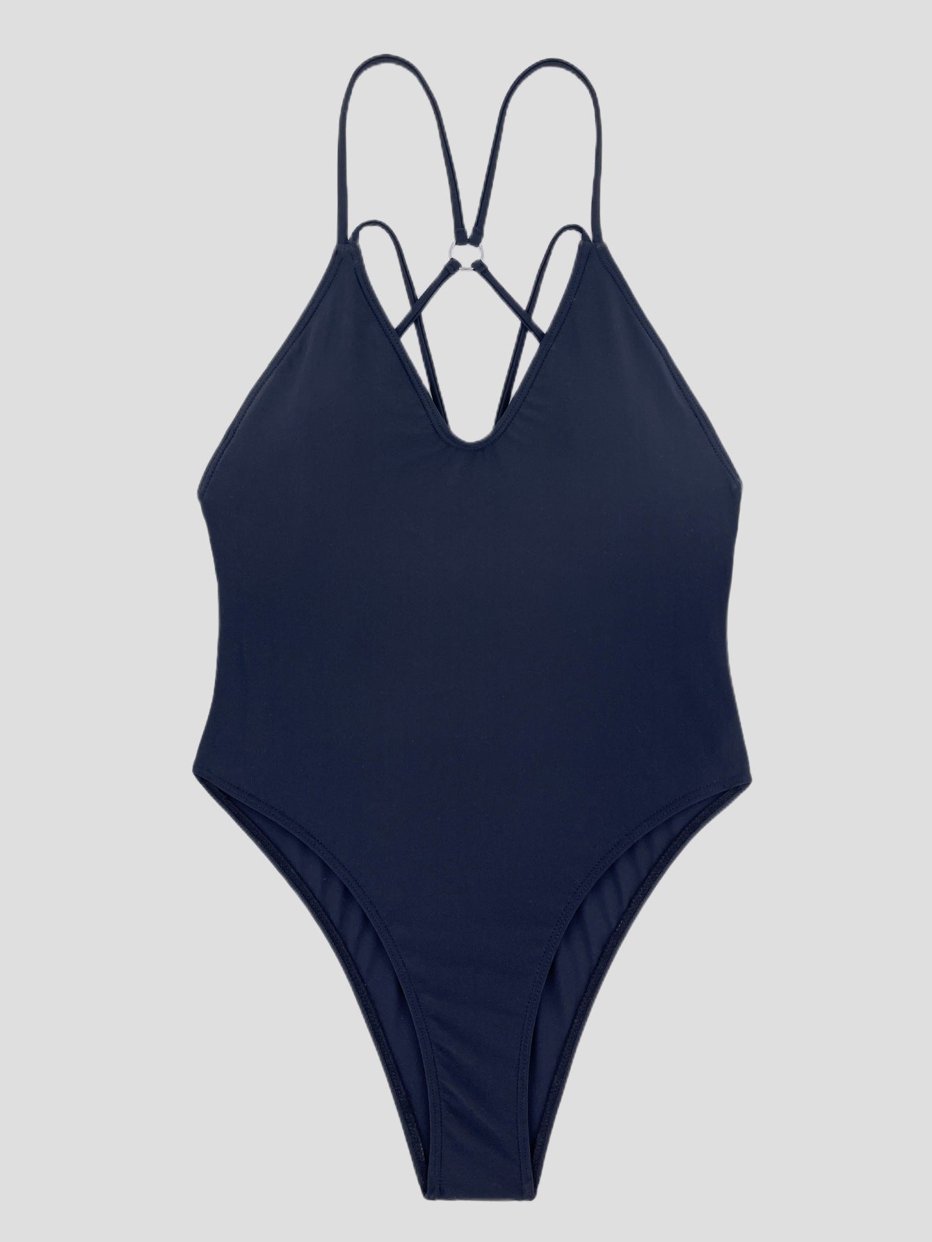 Solid Color One-piece Swimwear
