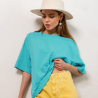 Women's Women's's Clothes T-Shirt Cotton Basic Loose Top Soft T-Shirt