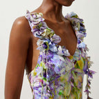 Floral Decorative One-piece Swimwear