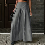 HW Gray Light Luxury High Grade Irregular Asym Skirt Small