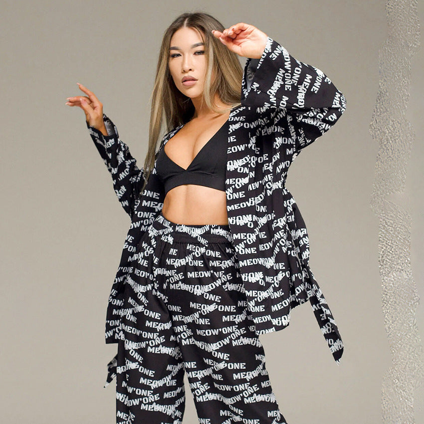 Printed Pajamas Lingerie