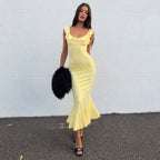 Women's Floral Ruffled Dress