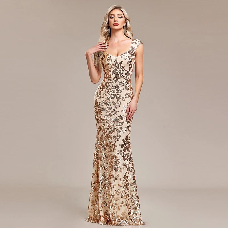 Women's Dress Strap Backless Socialite Sleeveless Party Dress
