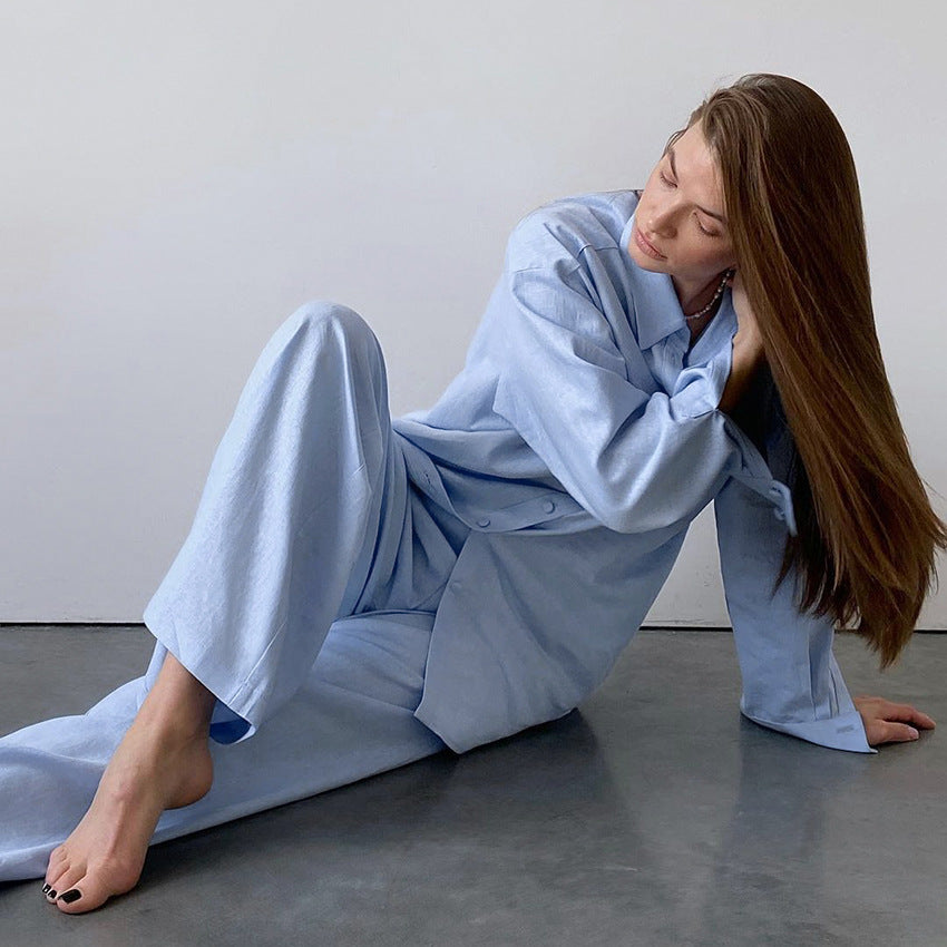 Blue Pajamas Lingerie