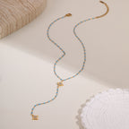 Stainless Steel Star Tassel Necklace