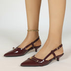 Women's Pointed-Toe Slingback Heels