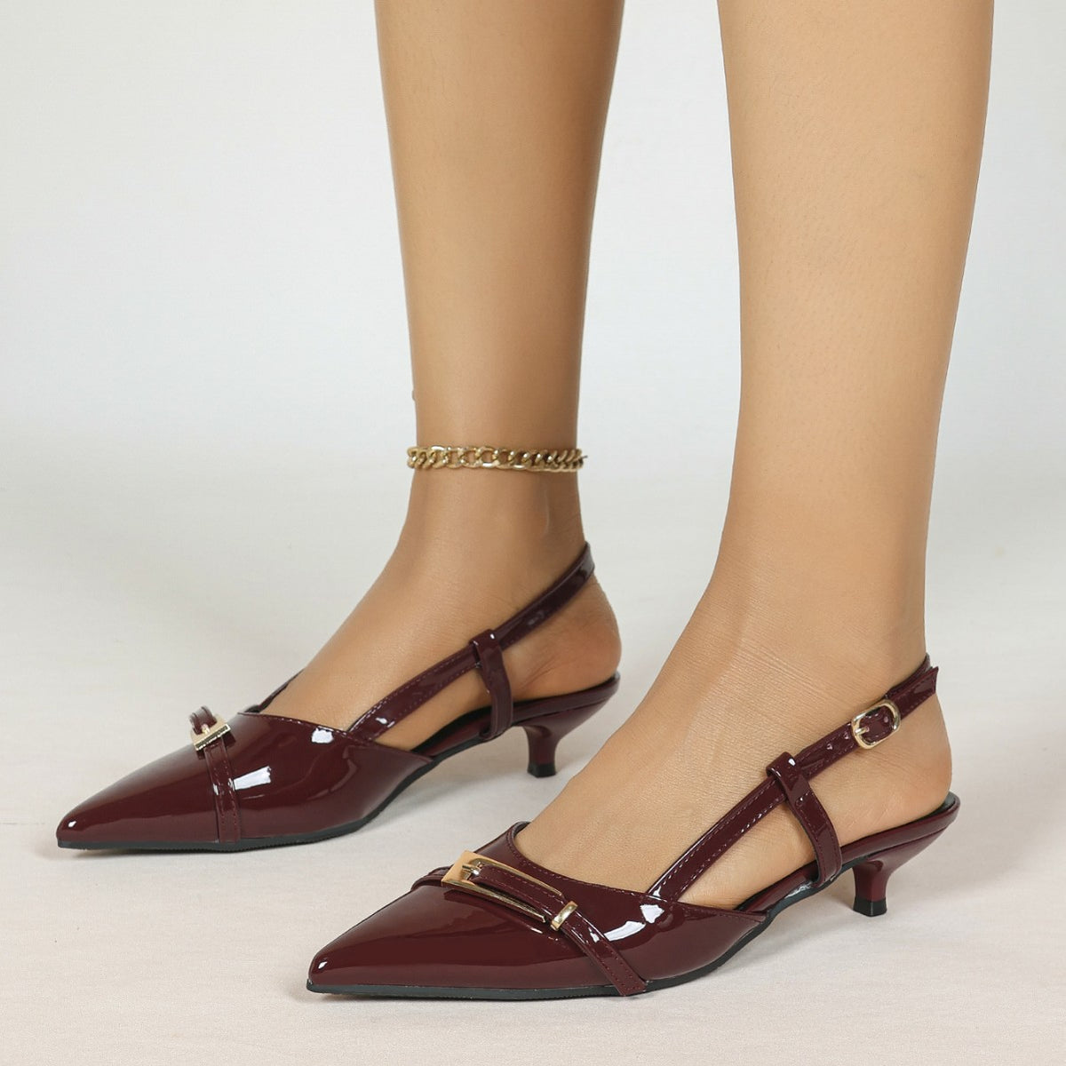 Women's Pointed-Toe Slingback Heels