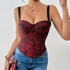 Black and Red [with Steel Ring and Chest Pad]]