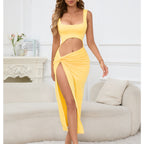 Women's Cutout Strap Maxi Dress