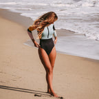 Long Sleeve One-piece Swimwear