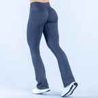 Women's V-Waist Seamless Flare Yoga Pants