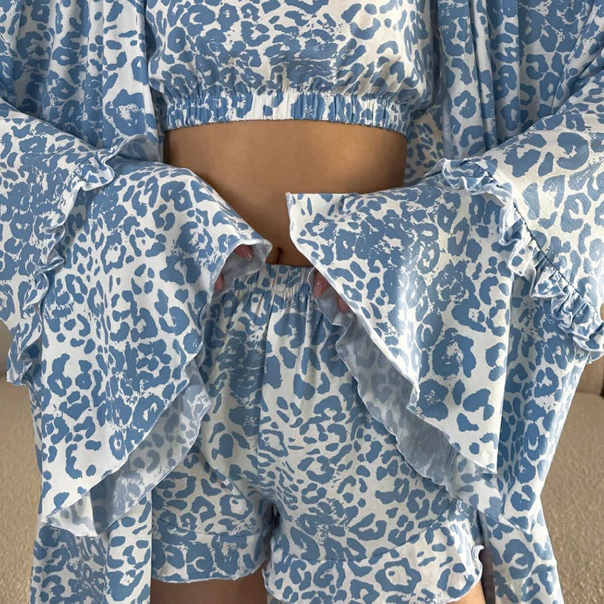 Autumn Leopard Pajamas Lingerie