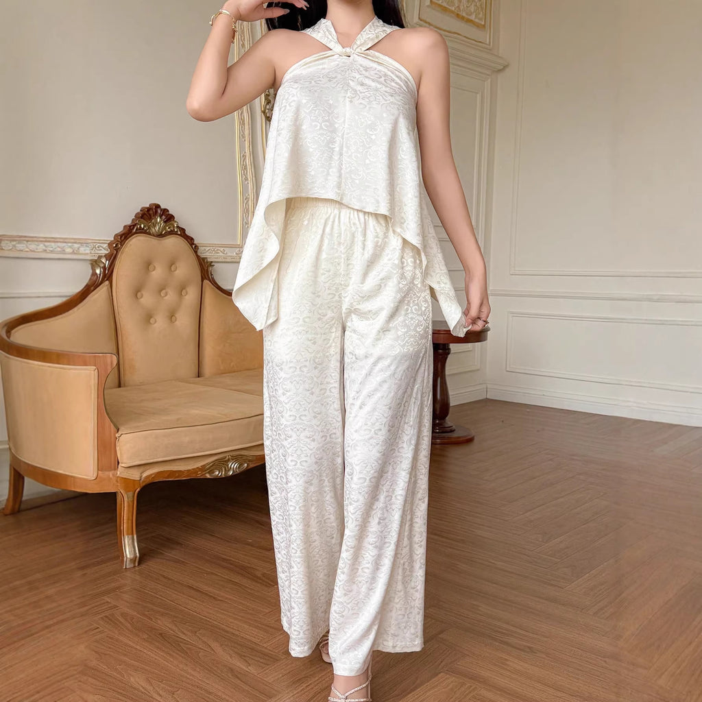 Women Clothes Chinese Trendy Thin Looking High Sense Western Casual Two Piece Sets