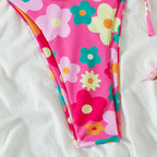Split Solid Bikini Swimwear