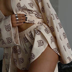 Loose Printed Pajamas Lingerie