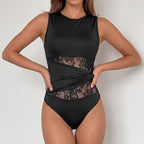 Design Twist Stitching Lace Hollow Out CO Sexy Slim Fit SL