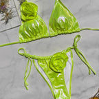 Bronzed Fabric Bikini Swimwear