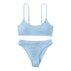 Wave Pattern Bikini Swimwear