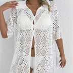 Polo Collar Cover Up Swimwear