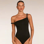 Women's Twist Weave Off Shoulder Slim Fit Jumpsuit