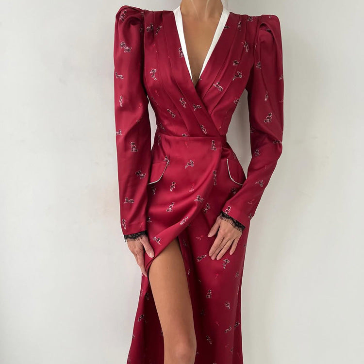 Women's Lace Long Sleeve Dress