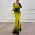 Women's Off-Shoulder Maxi Dress