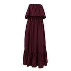 Ruffle-Trim Strapless Dress