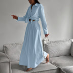 Long Sleeve Shirt Skirt Set Suit