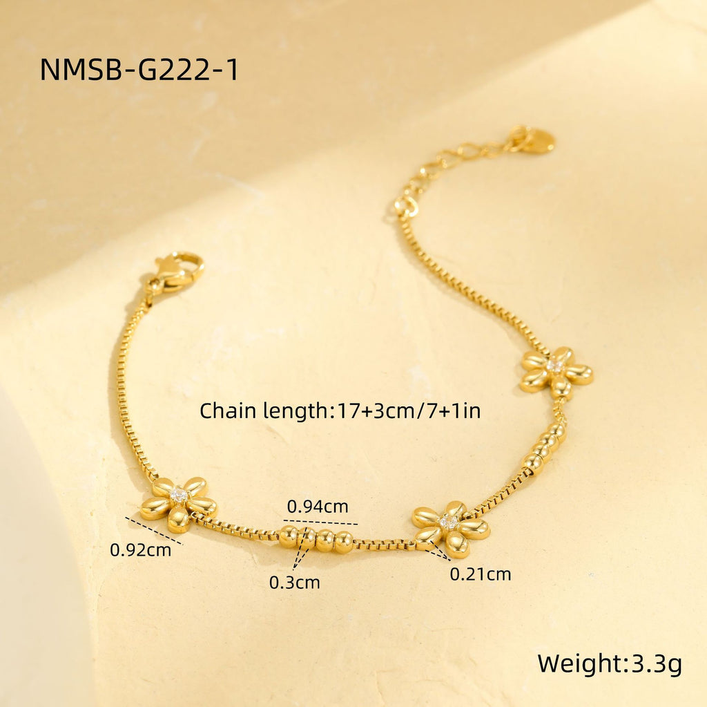 Three Flower Bracelet