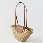 Women's Natural Grass Straw Shoulder Bag