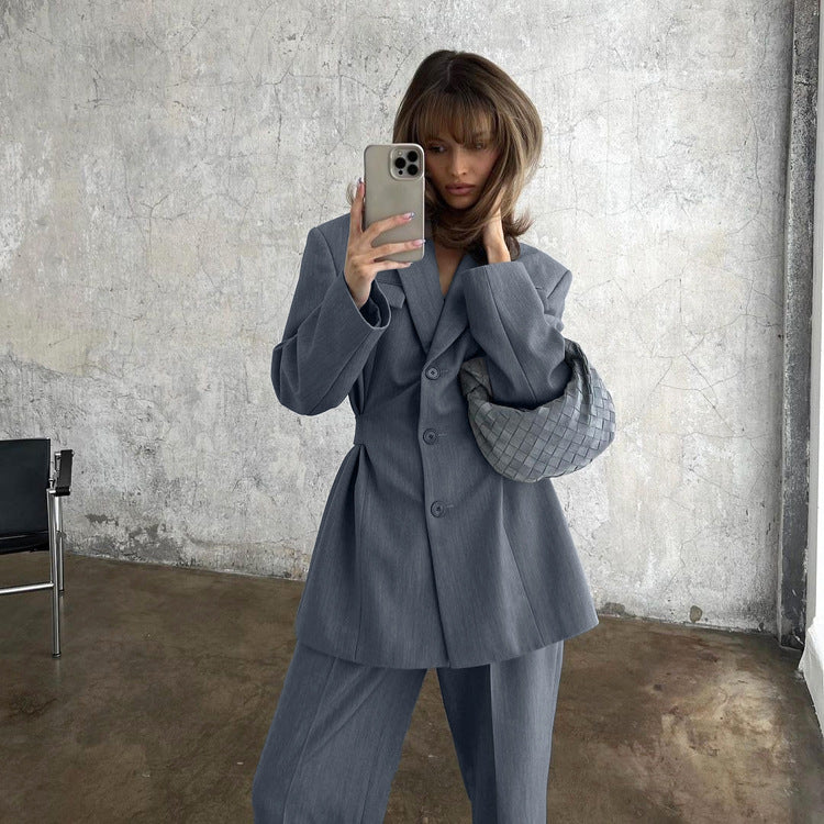 Collared Blazer & Trousers Suit