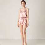 Silk Neck Pajamas Lingerie