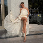 Women's Halter Chiffon Dress