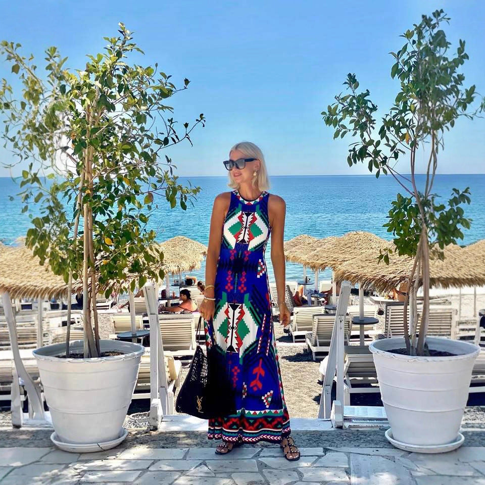 Floral Spaghetti-Strap Maxi Dress