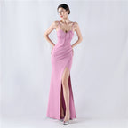 Women's Boning Corset Waist Trimming Lace Up Satin Annual Shapewear