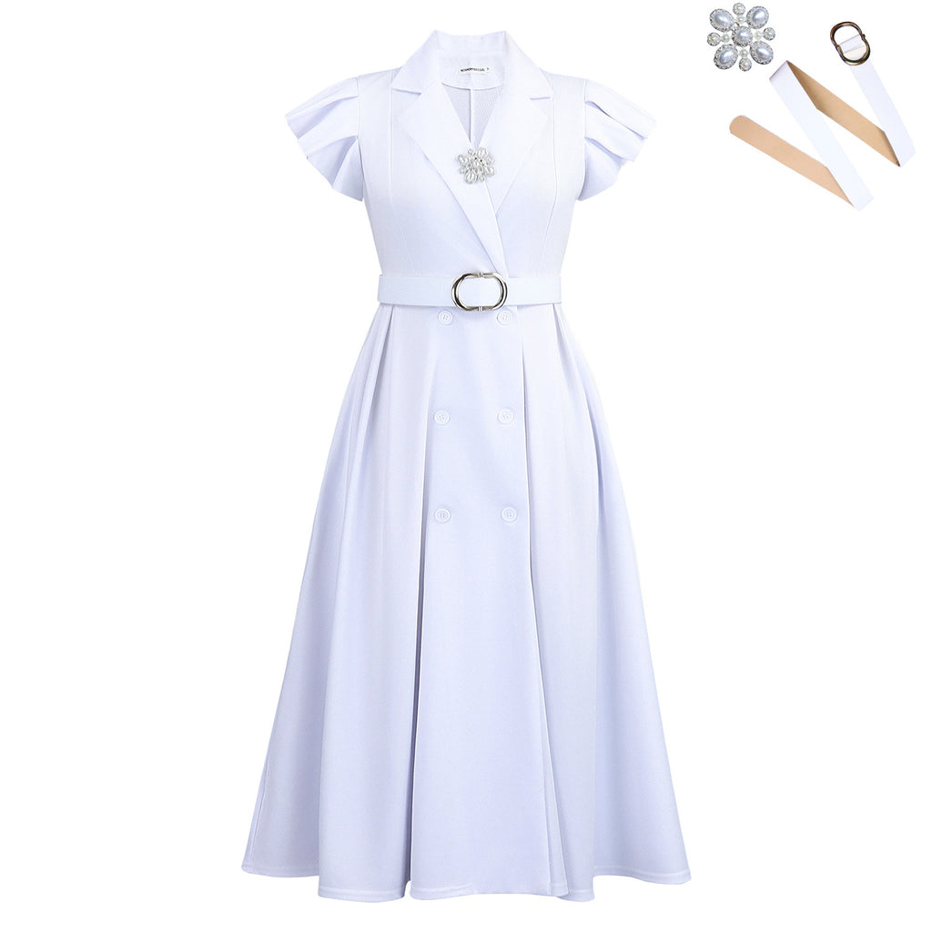 Big White Belt Brooch