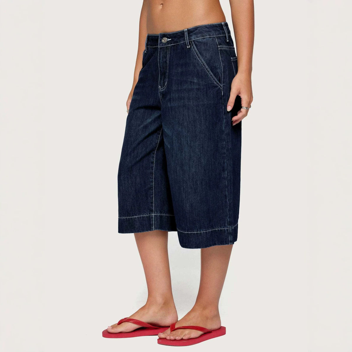 Women's Washed Denim Shorts