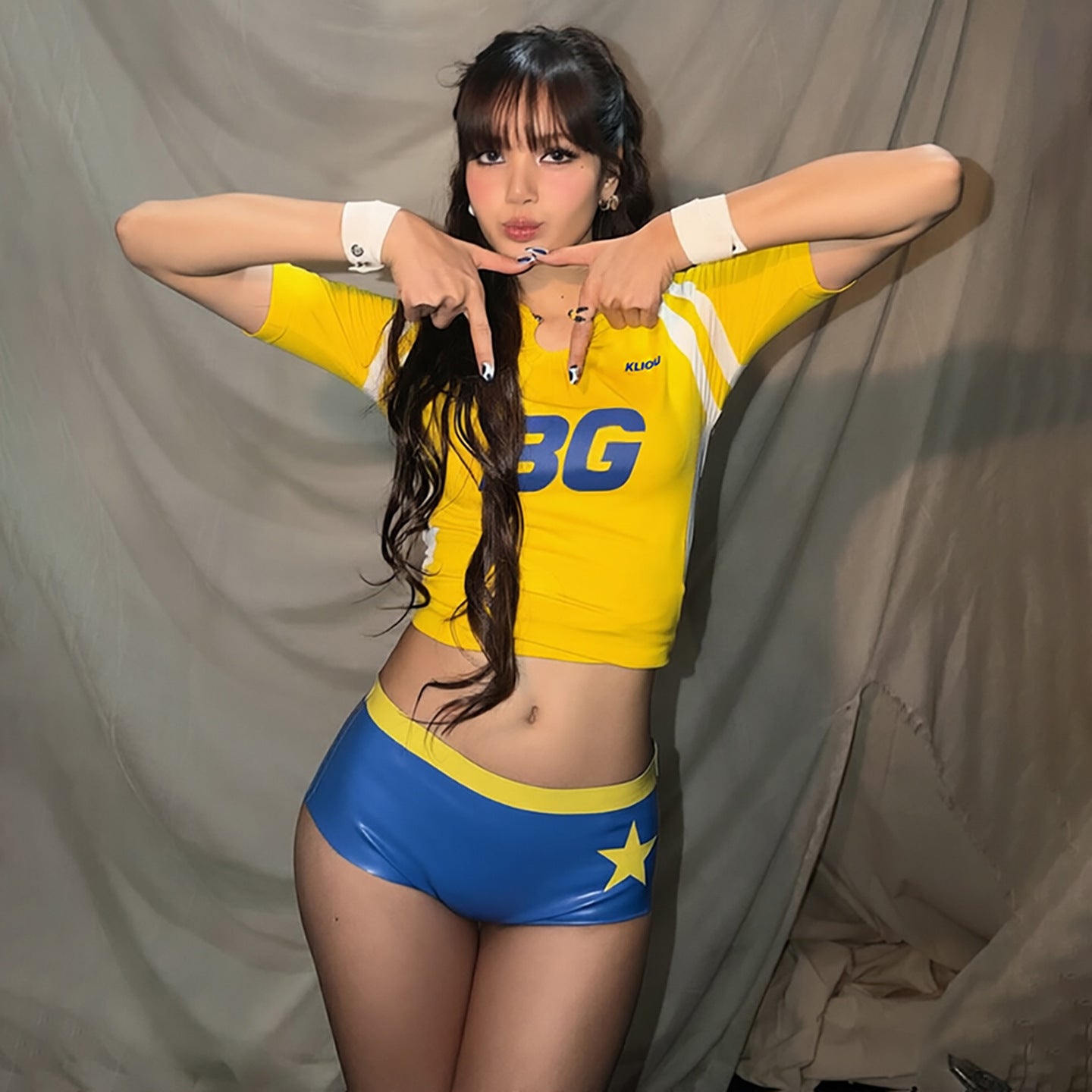Summer Women Clothes World Cup Street Printed Crew Neck Top Shorts for Women