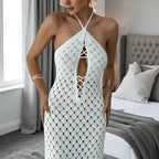 Women's Lace Backless Dress