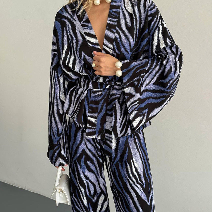 Autumn Printed Pajamas Lingerie