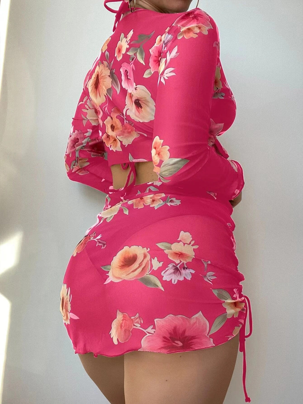 Split Three One-piece Swimwear