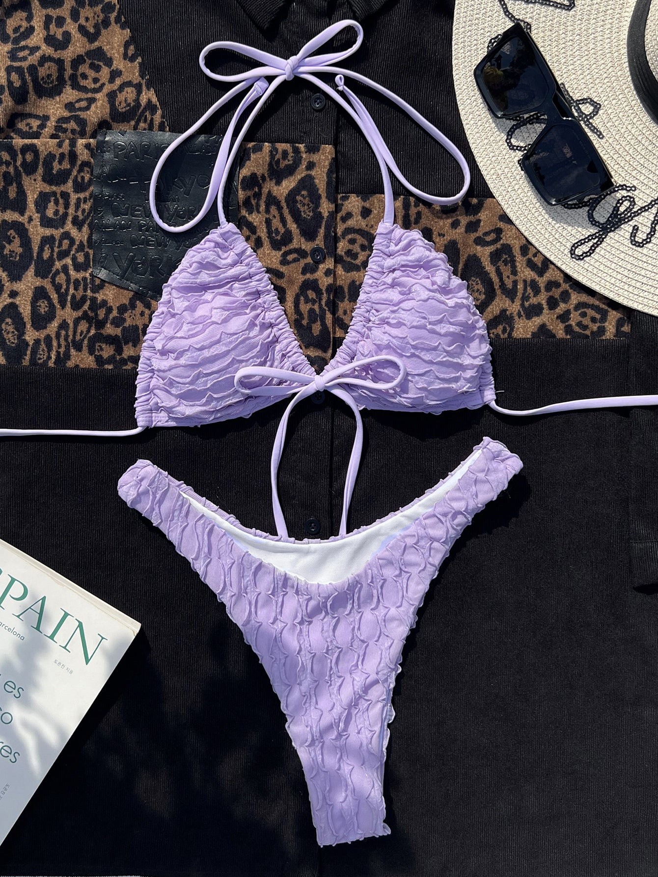 Split Three One-piece Swimwear