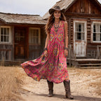 Women's Vintage Bohemian Printed Dress