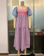 Blue Pink Purple Plaid Color Matching