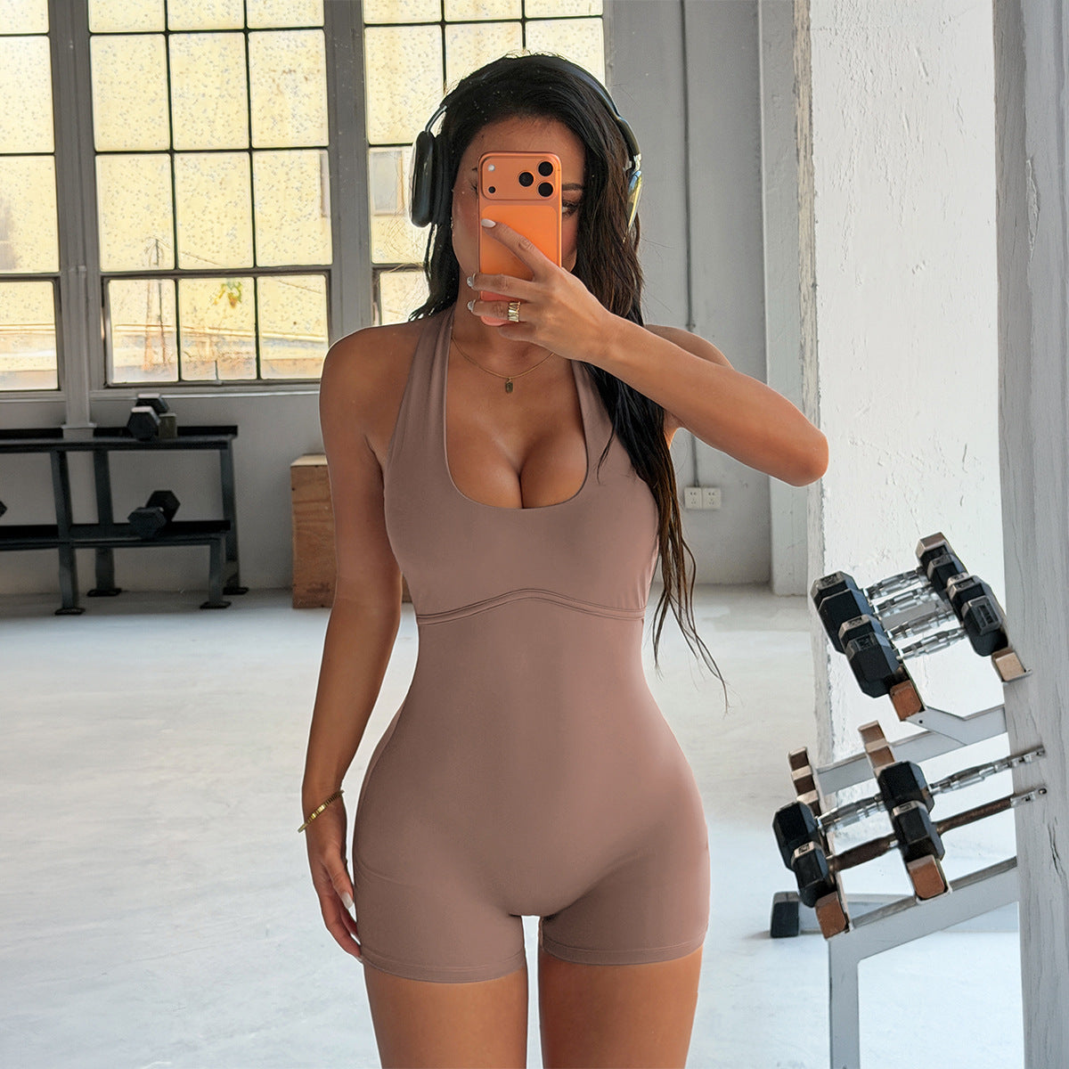 Women's Halter Sports Jumpsuit