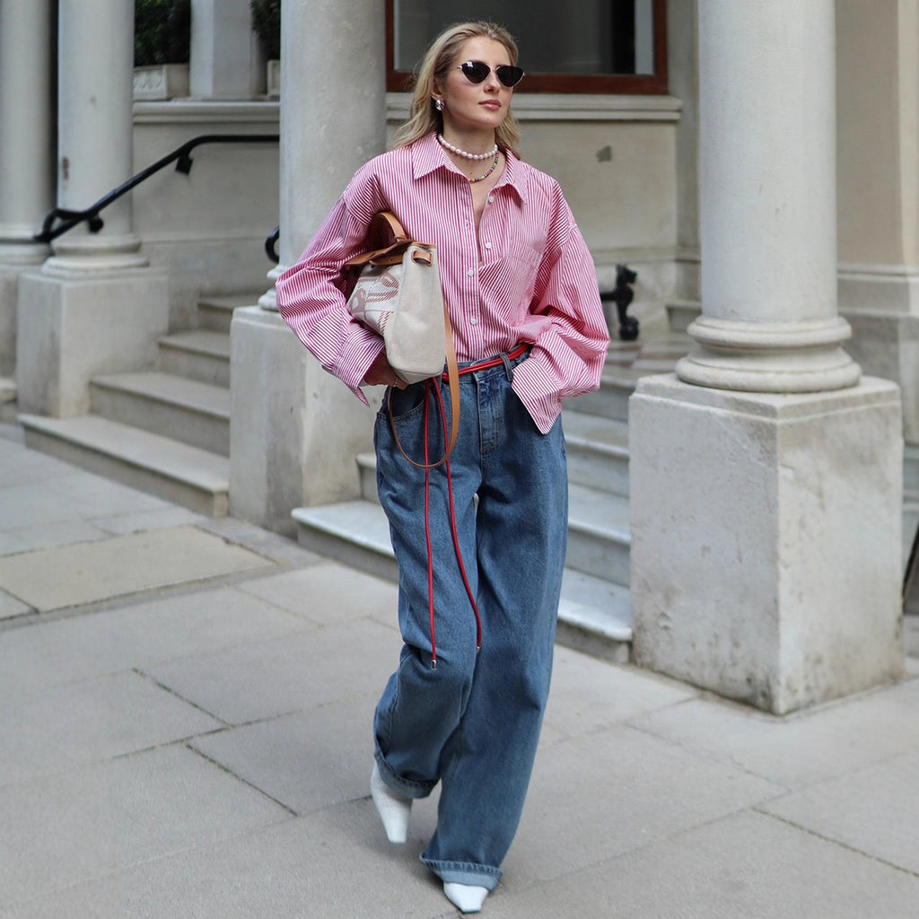 Women's Wide-Leg Straight Jeans