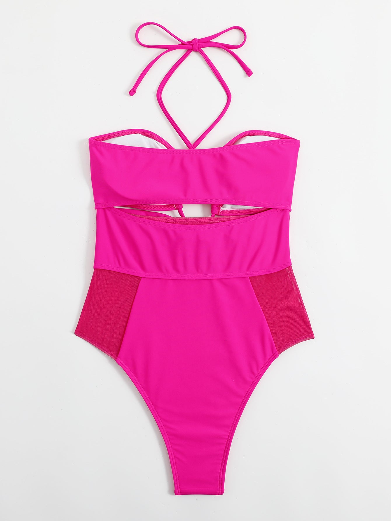 Solid Color One-piece Swimwear